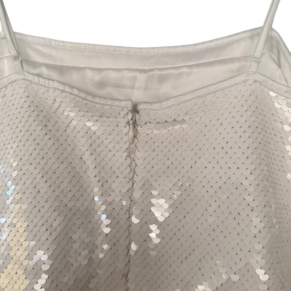 White Sequin Mini Dress Abercrombie & Fitch Size XXS - Picture 7 of 15